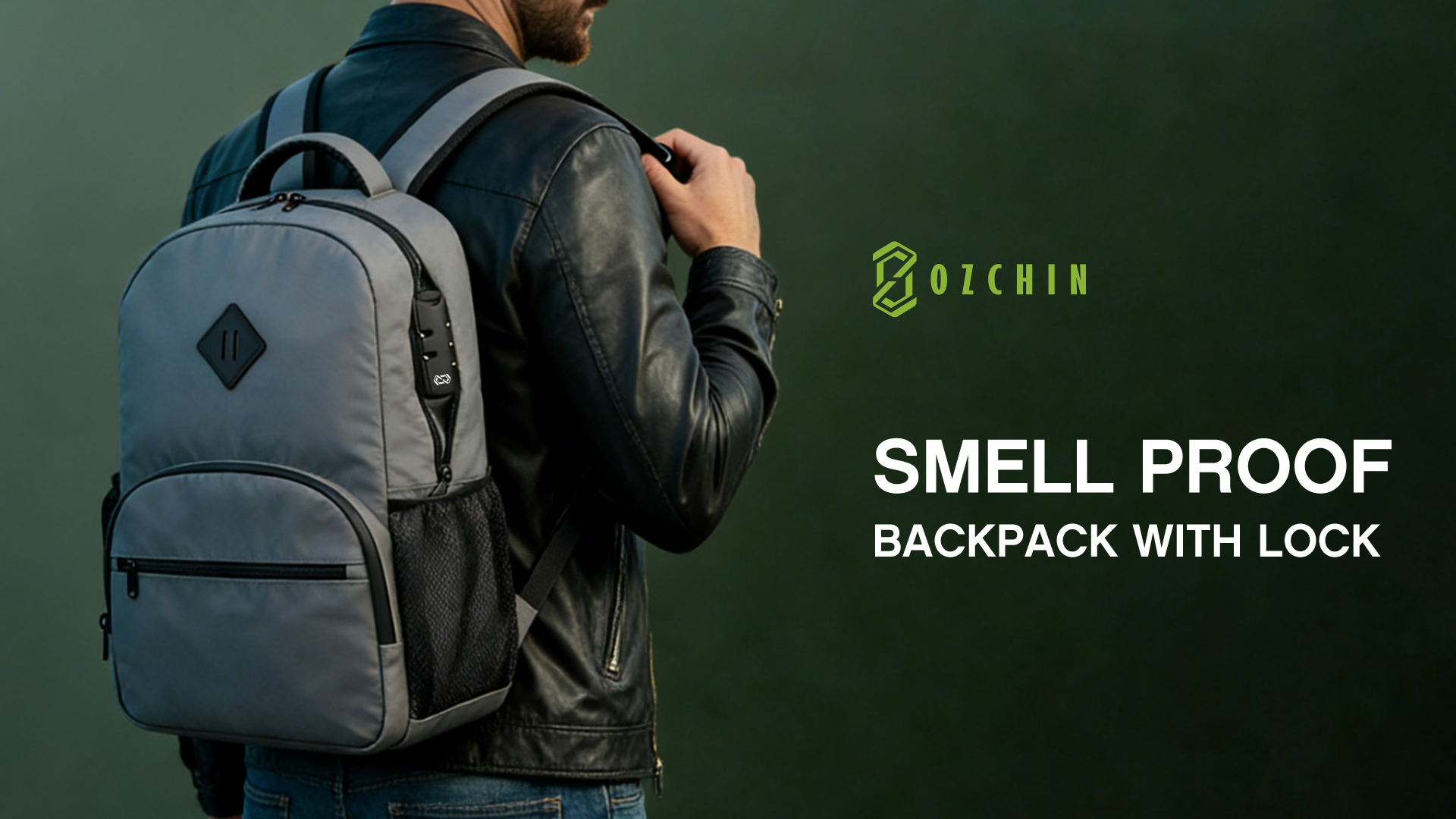 Amazon.com | OZCHIN Smell Proof Backpack With Combination Lock